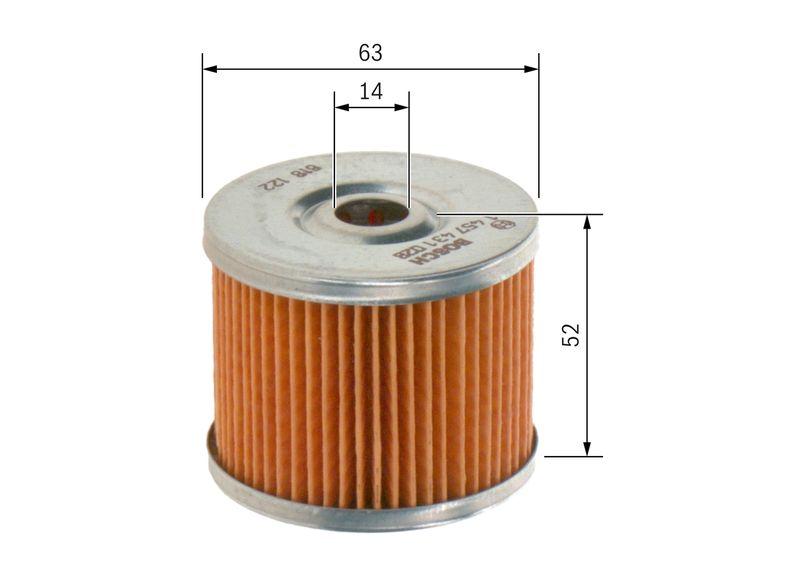 Filtre à carburant BOSCH 1 457 431 028