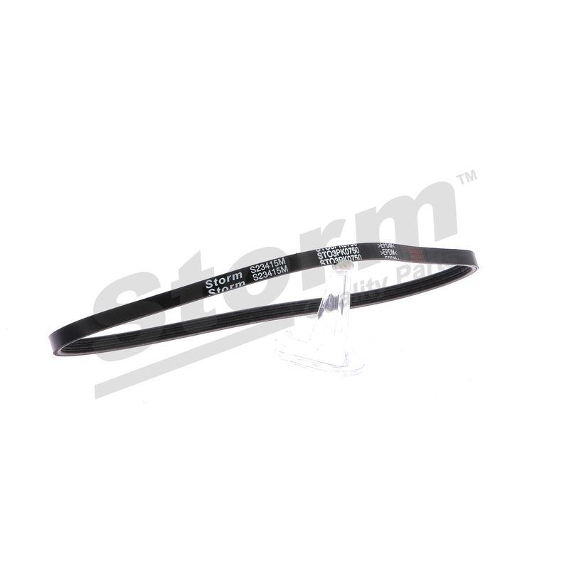 Courroie trapézoïdale à nervures STORM QUALITY PARTS STO3PK0750