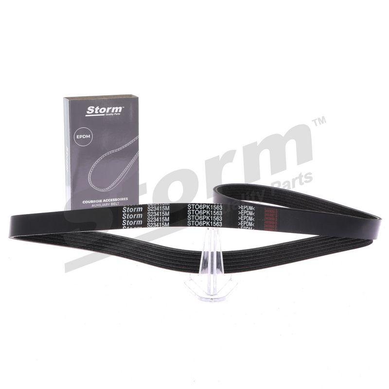 Courroie trapézoïdale à nervures STORM QUALITY PARTS STO6PK1563