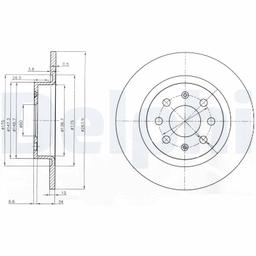 Disque de frein DELPHI BG3945