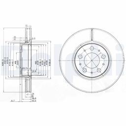 Disque de frein DELPHI BG3513