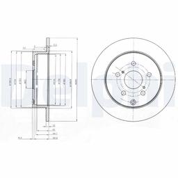 Disque de frein DELPHI BG4051