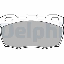 Kit de plaquettes de frein, frein à disque DELPHI LP506