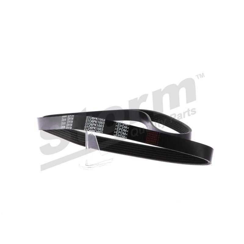 Courroie trapézoïdale à nervures STORM QUALITY PARTS STO6PK1663