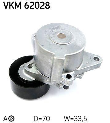 Tendeur de courroie, courroie trapézoïdale à nervures SKF VKM 62028