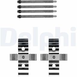 Kit d'accessoires, plaquette de frein à disque DELPHI LX0702