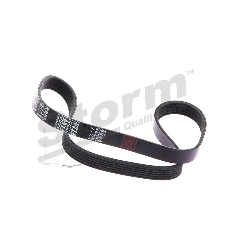 Courroie trapézoïdale à nervures STORM QUALITY PARTS STO6PK1050