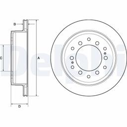 Disque de frein DELPHI BG4747C