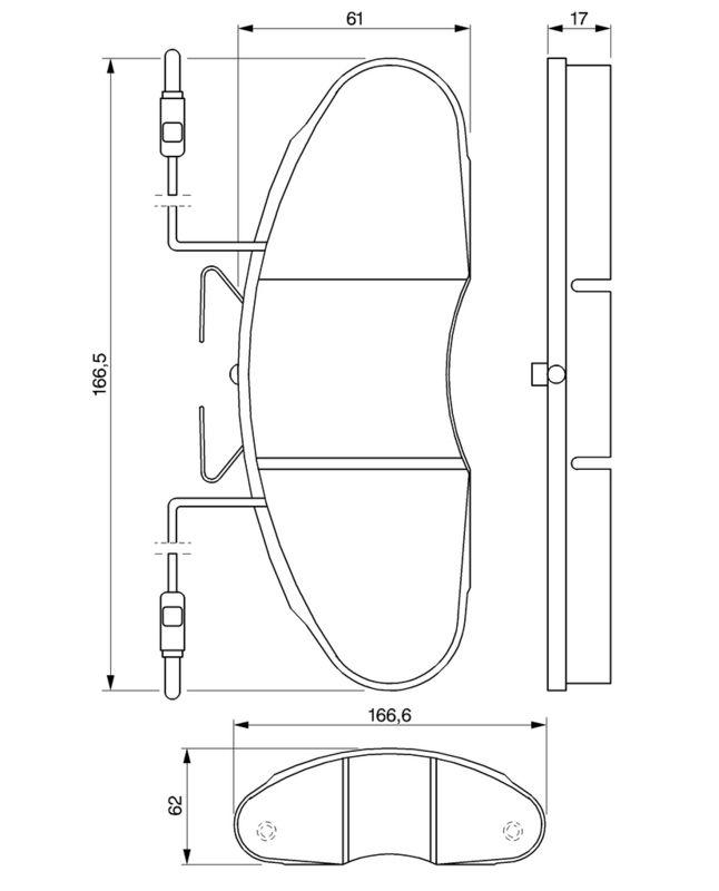 Kit de plaquettes de frein, frein à disque BOSCH 0986424080
