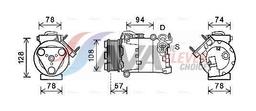 Compresseur, climatisation AVA QUALITY COOLING FDAK482