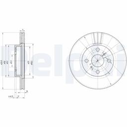 Disque de frein DELPHI BG3520