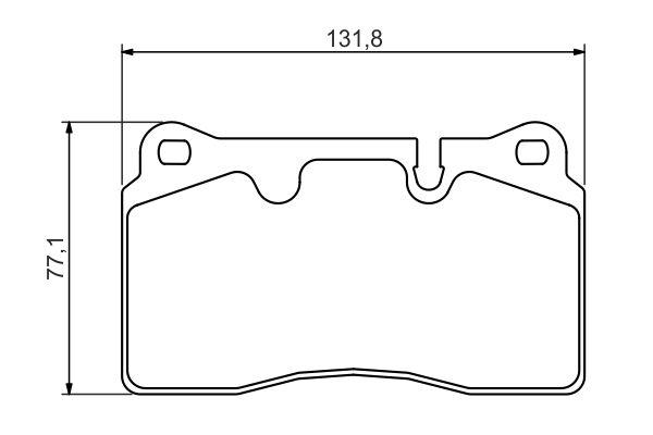 Kit de plaquettes de frein, frein à disque BOSCH 0 986 494 351