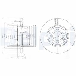 Disque de frein DELPHI BG4146C
