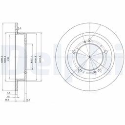 Disque de frein DELPHI BG2584