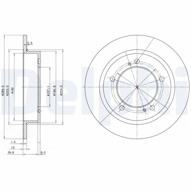 Disque de frein DELPHI BG2584