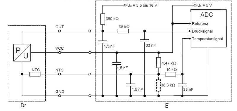 Capteur, pression de suralimentation BOSCH 0261230302