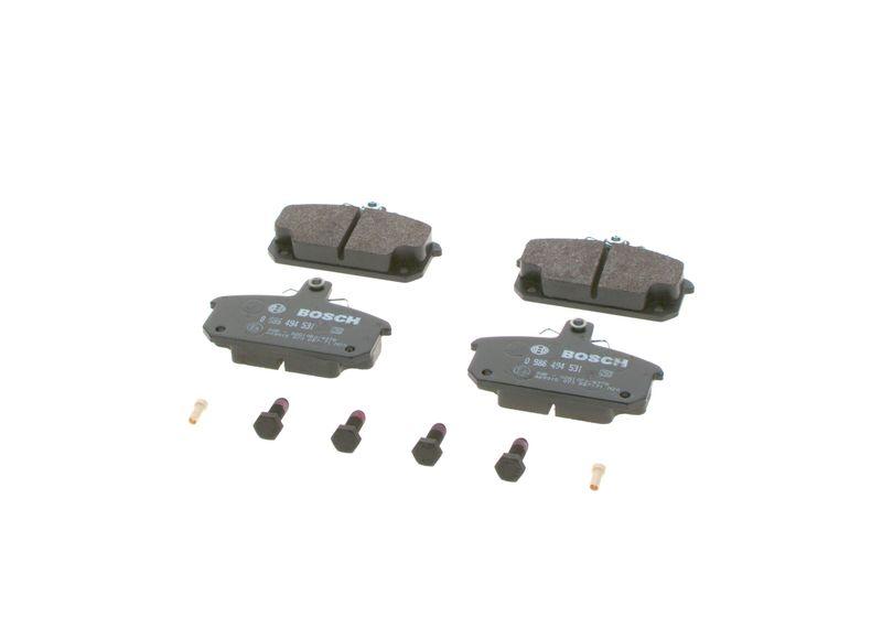 Kit de plaquettes de frein, frein à disque BOSCH 0 986 494 531