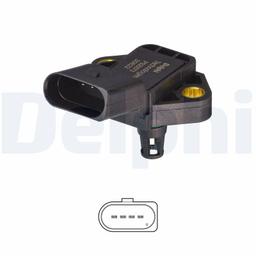 Capteur, pression du tuyau d'admission DELPHI PS20073-12B1