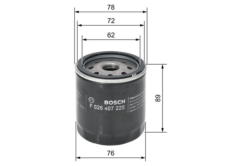 Filtre à huile BOSCH F026407225