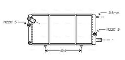 Radiateur, refroidissement du moteur AVA QUALITY COOLING PEA2085