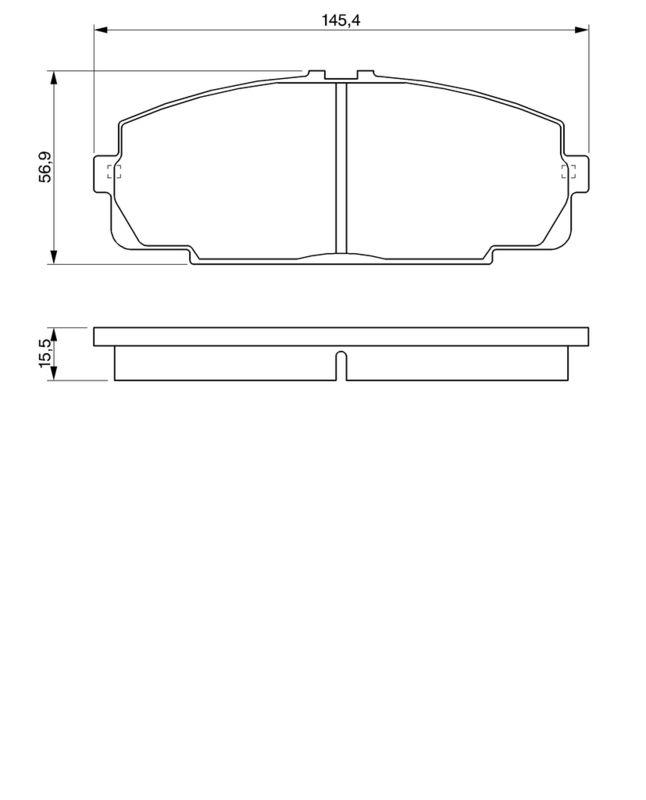 Kit de plaquettes de frein, frein à disque BOSCH 0986424319