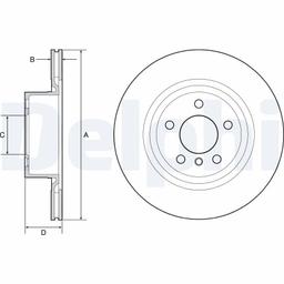 Disque de frein DELPHI BG4644C