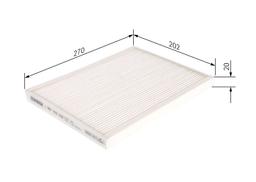 Filtre, air de l'habitacle BOSCH 1987432236