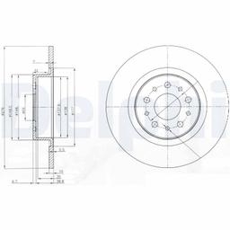 Disque de frein DELPHI BG3857