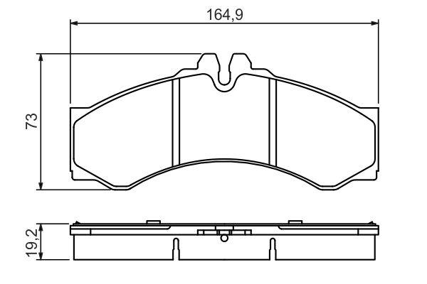 Kit de plaquettes de frein, frein à disque BOSCH 0 986 424 832