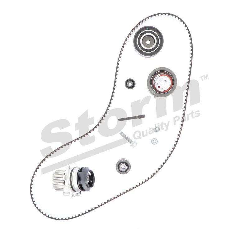 Pompe à eau + kit de courroie crantée STORM QUALITY PARTS 5550791KP