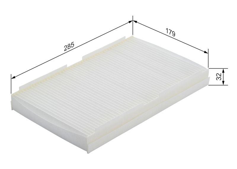 Filtre, air de l'habitacle BOSCH 1987432079