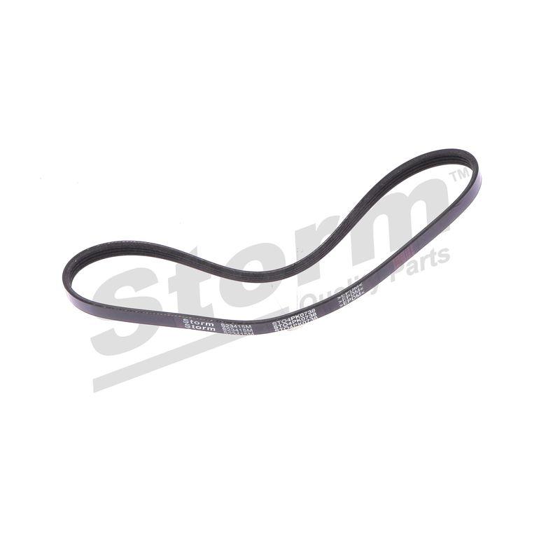 Courroie trapézoïdale à nervures STORM QUALITY PARTS STO4PK0738