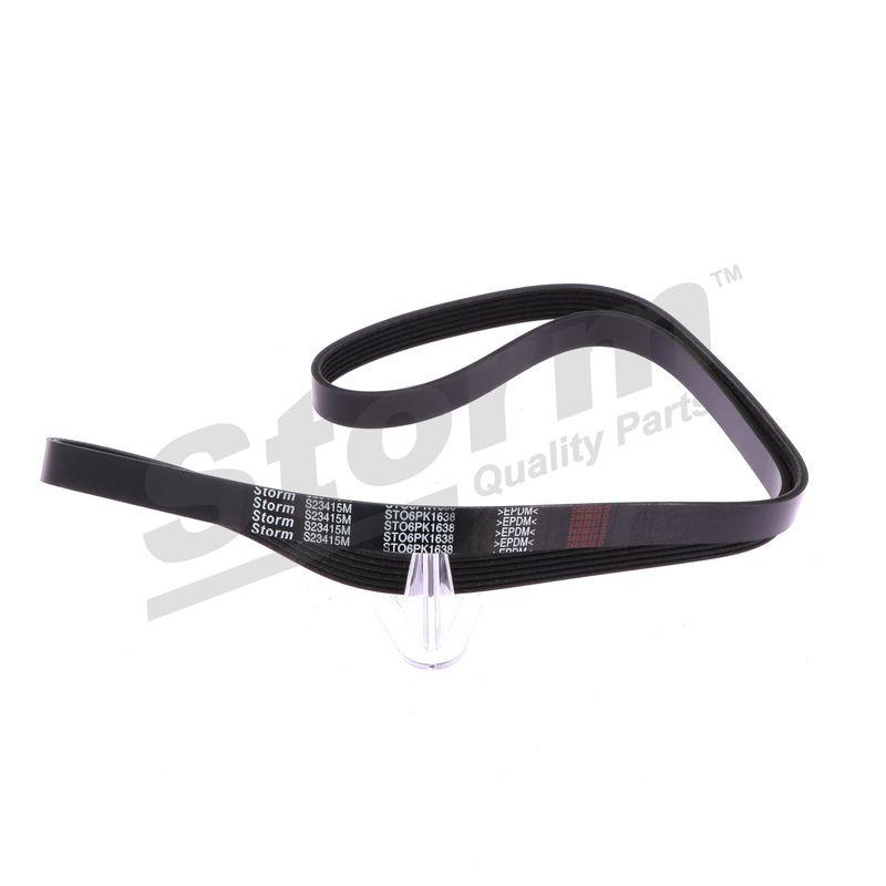 Courroie trapézoïdale à nervures STORM QUALITY PARTS STO6PK1638