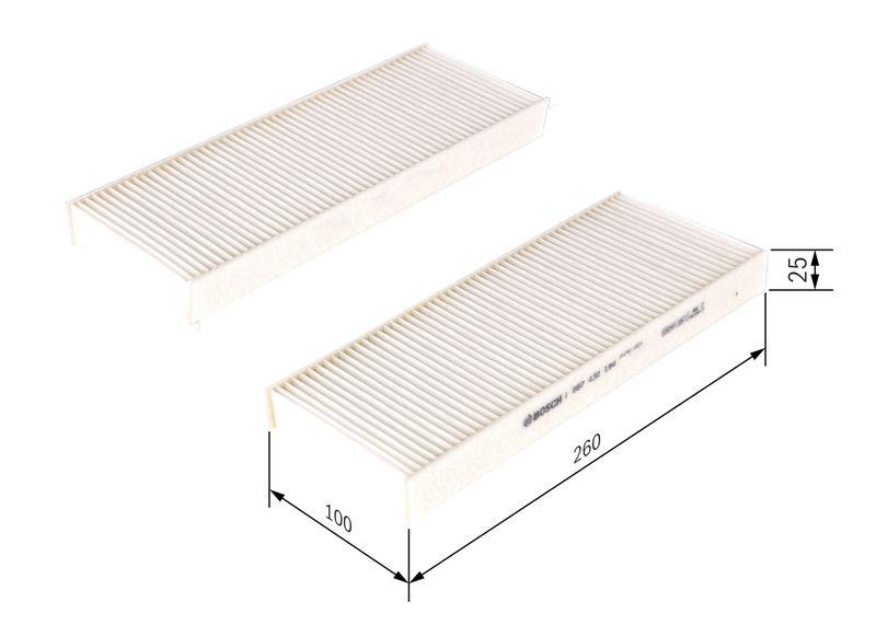 Filtre, air de l'habitacle BOSCH 1 987 432 194