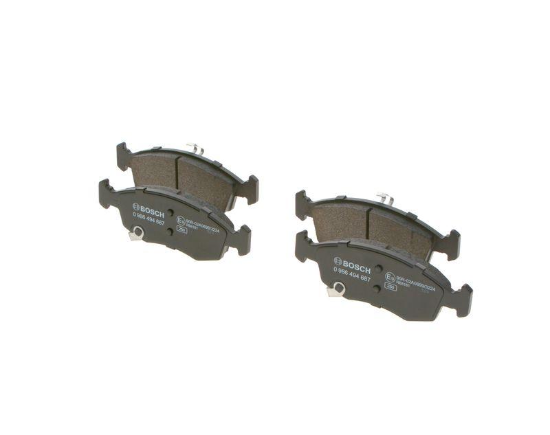 Kit de plaquettes de frein, frein à disque BOSCH 0 986 494 687