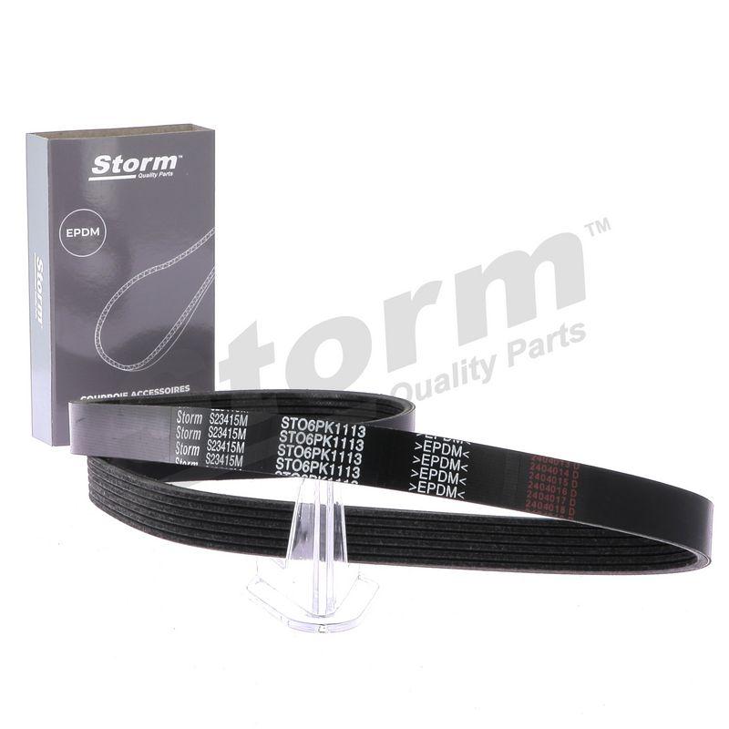 Courroie trapézoïdale à nervures STORM QUALITY PARTS STO6PK1113