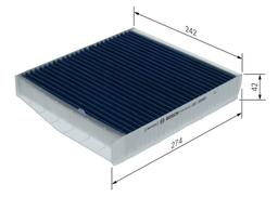 Filtre, air de l'habitacle BOSCH 0 986 628 621