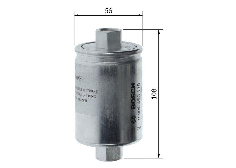 Filtre à carburant BOSCH 0986450119