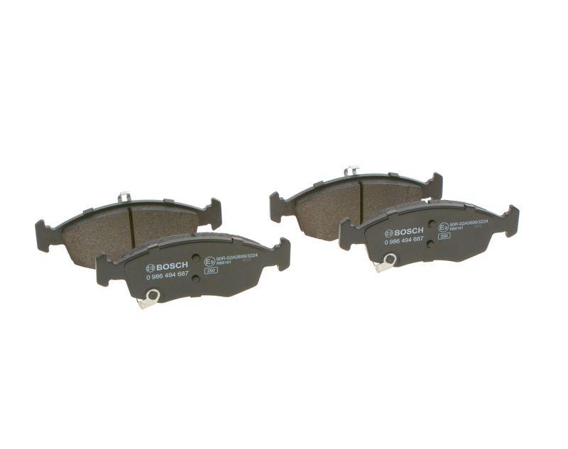 Kit de plaquettes de frein, frein à disque BOSCH 0 986 494 687