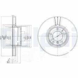 Disque de frein DELPHI BG9005