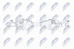 Arbre de transmission NTY NPW-CT-069