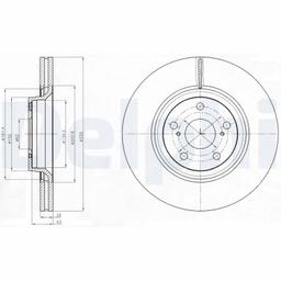 Disque de frein DELPHI BG4235