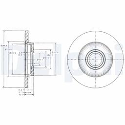 Disque de frein DELPHI BG3416