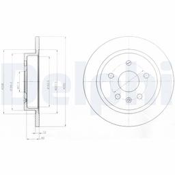 Disque de frein DELPHI BG4188