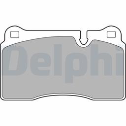 Kit de plaquettes de frein, frein à disque DELPHI LP2009
