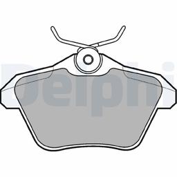 Kit de plaquettes de frein, frein à disque DELPHI LP1018
