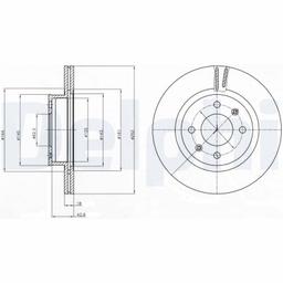 Disque de frein DELPHI BG4295
