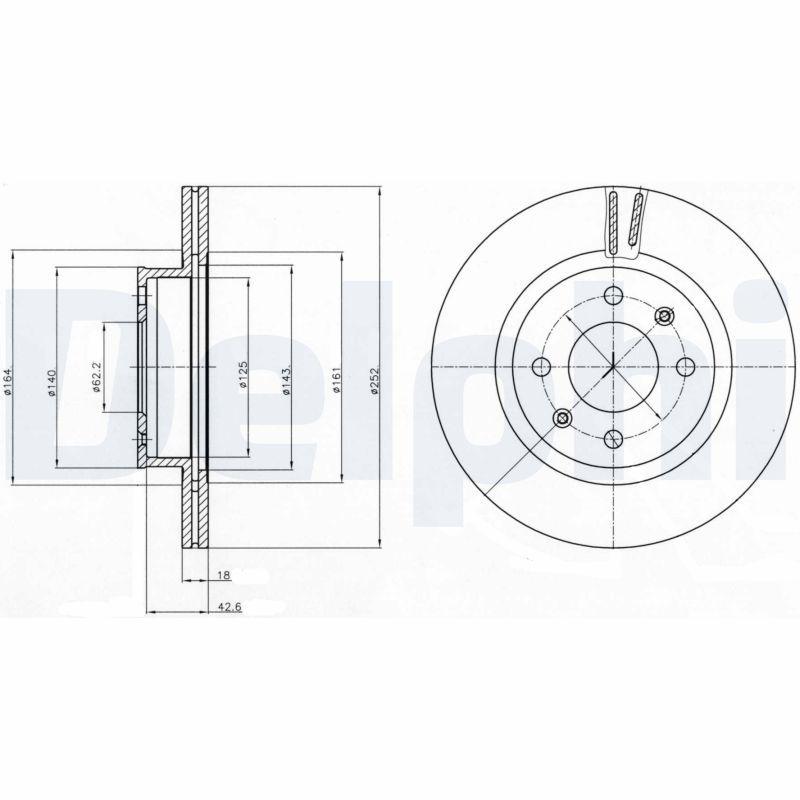 Disque de frein DELPHI BG4295