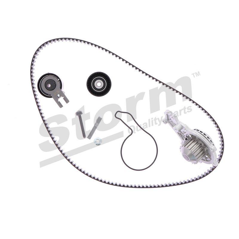 Pompe à eau + kit de courroie crantée STORM QUALITY PARTS 904487KP