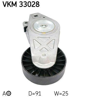 Tendeur de courroie, courroie trapézoïdale à nervures SKF VKM 33028